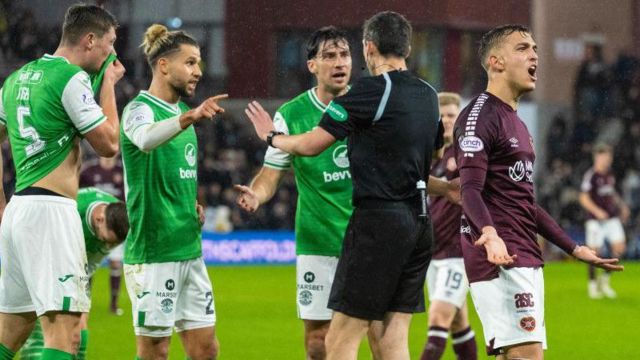 Hearts' equaliser in the 1-1 Edinburgh derby draw in February was a Lawrence Shankland penalty that an independent VAR review panel have since found should not have been given