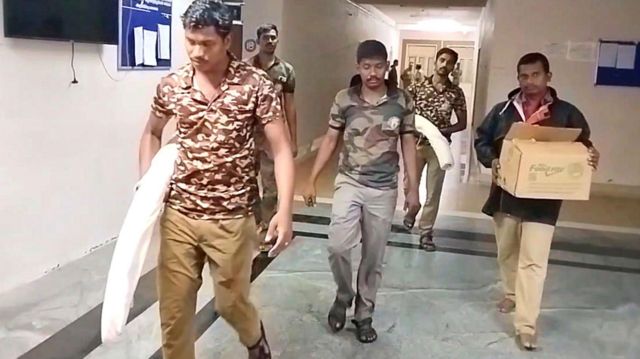 விருதுநகர் மாவட்டம் ராஜபாளையத்தில் யானைத் தந்தம் விற்பனை