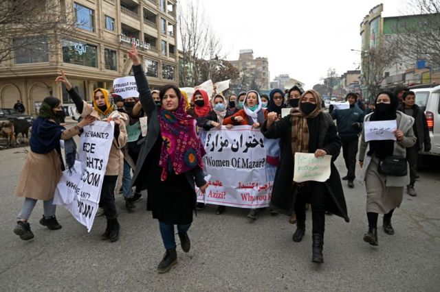 زنان معترض کابل