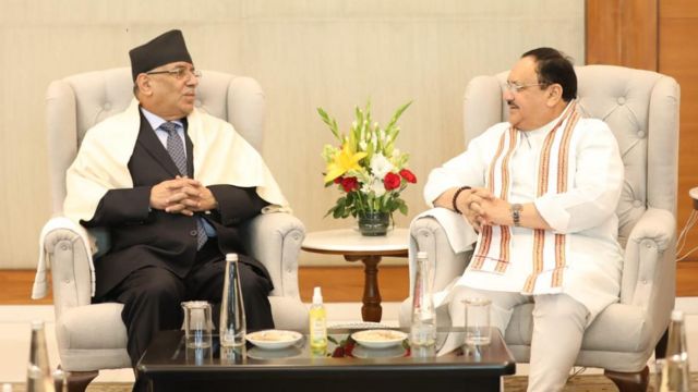 चुनावअघि प्रचण्डले बीजेपीको निम्तोमा भारतको भ्रमण गरेका थिए