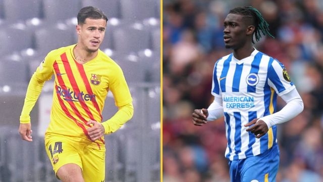 Philippe Coutinho and Yves Bissouma