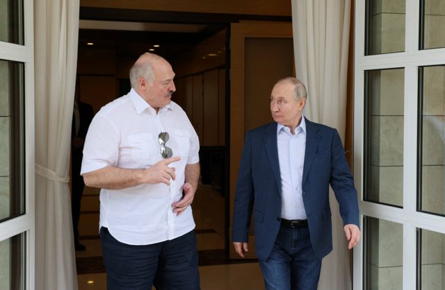 Олександр Лукашенко і Володимир Путін