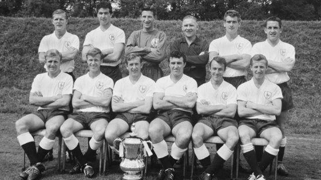 Terry Medwin (front row left) and Cliff Jones (front row right) joined Tottenham in 1956 and 1958 respectively