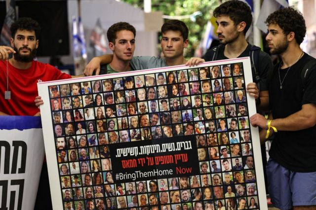familiares de israelíes secuestrados