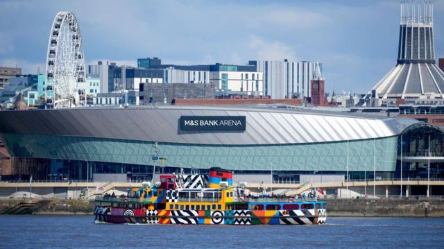 M&S Bank Arena from the outside in Liverpool