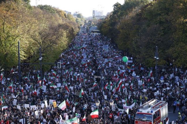 تجمع اعتراضی ایرانیان در برلین، اکتبر ۲۰۲۲