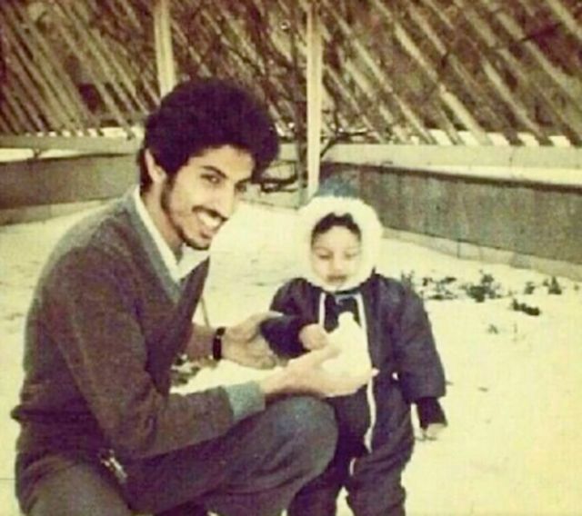 الناشط البحريني عبد الهادي الخواجة وابنته مريم 