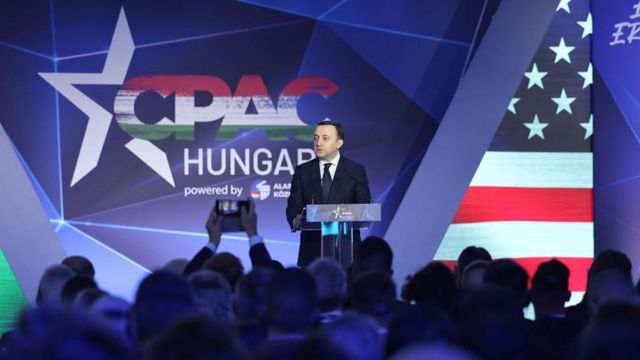 Премьер-министр Грузии Ираклий Гарибашвили на Конференции консервативных политических действий в Будапеште 