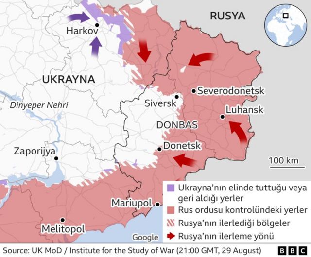 ukrayna işgal haritası