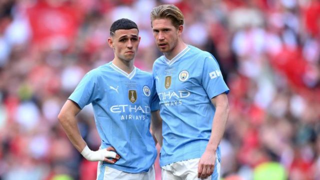 Phil Foden and Kevin de Bruyne 