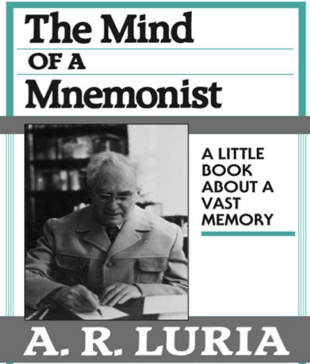 Capa do livro "A mente de um mnemonista"