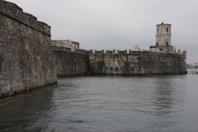 Vista del castillo de San Juan de Ulúa.