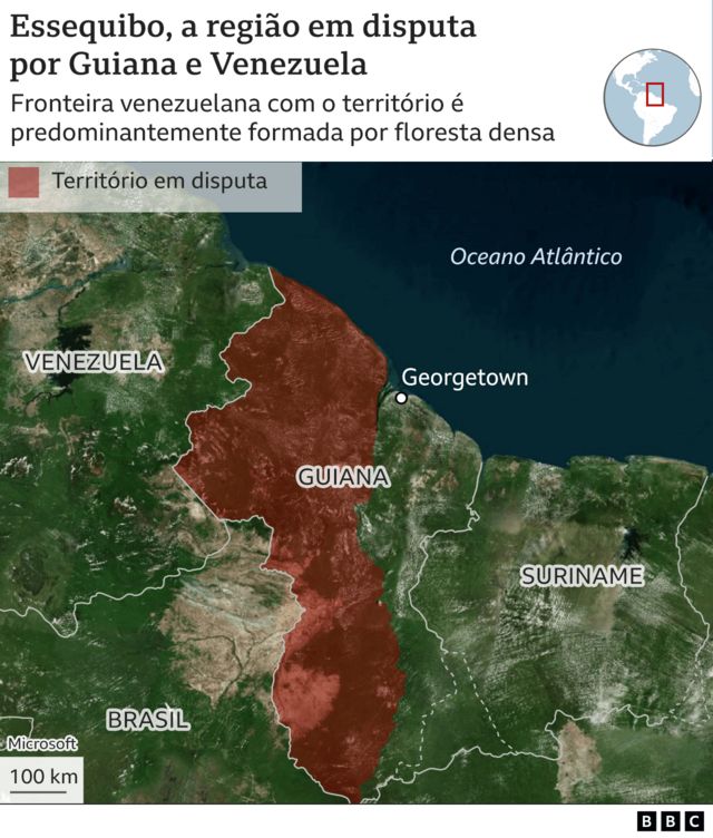 Exército quer evitar surpresas na fronteira Venezuela-Guiana