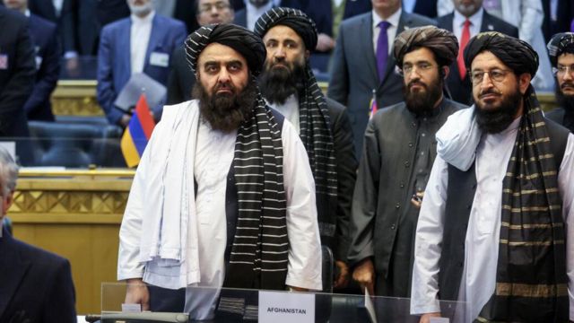 وزیر خارجه و کاردار طالبان در تهران در کنفرانس فلسطین