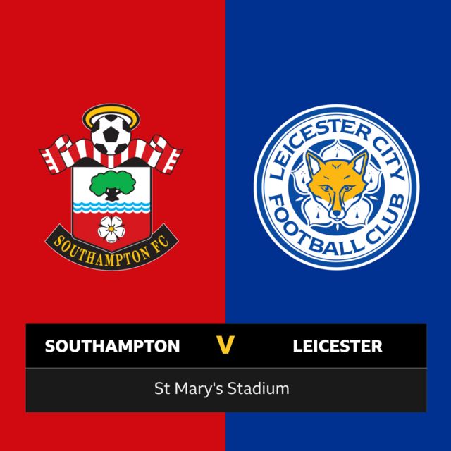 southampton v leicester, St Mary's stadium graphic