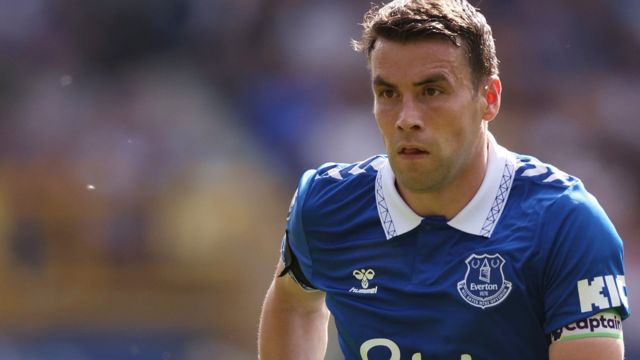 Seamus Coleman in action for Everton