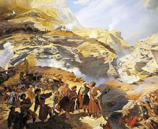 نبردی مياد سربازان روس و چرکسی‌ها نزدیک آخاتل، ۸ مه ۱۸۴۱