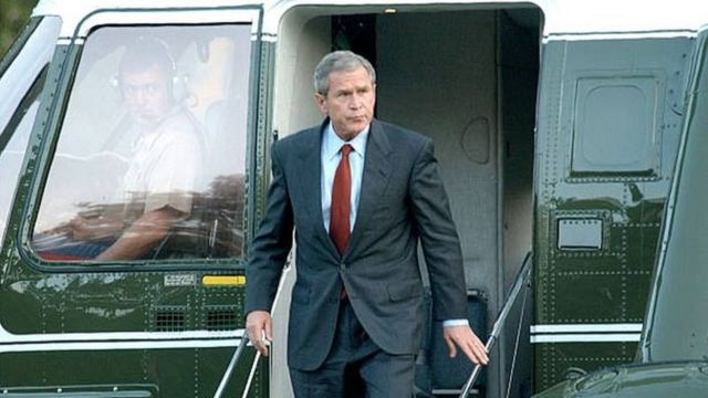 then president george w bush