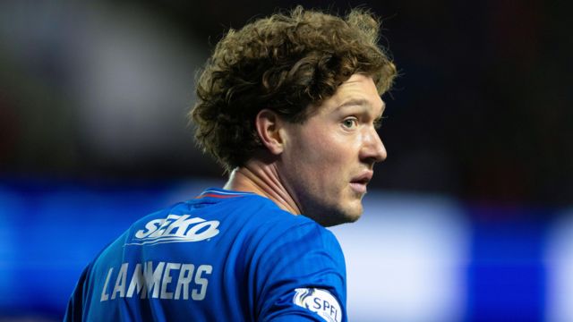 Rangers' Sam Lammers during a cinch Premiership match between Rangers and St Johnstone