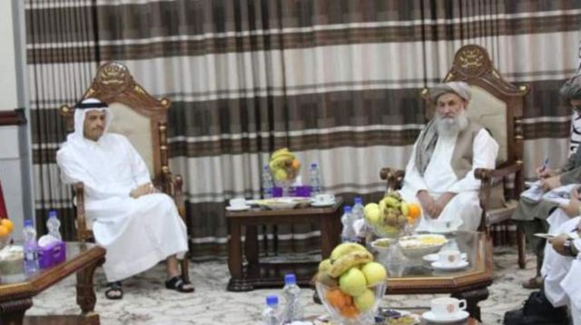نخست وزیر قطر و نخست وزیر طالبان