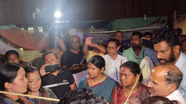 மணிப்பூர் சென்று திரும்பிய தமிழக எம்.பிக்கள்.