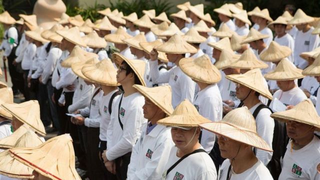 Manifestantes chineses