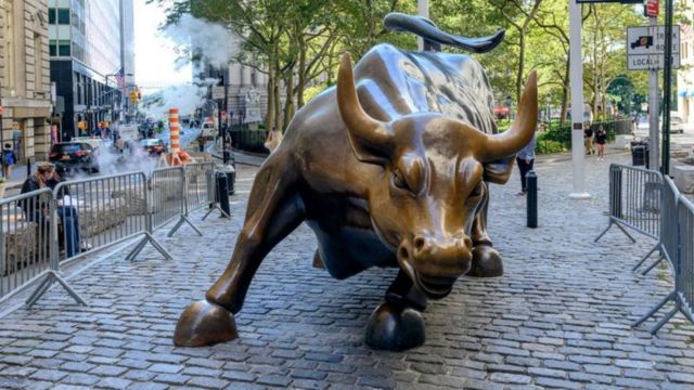 Estátua de touro em Wall Street
