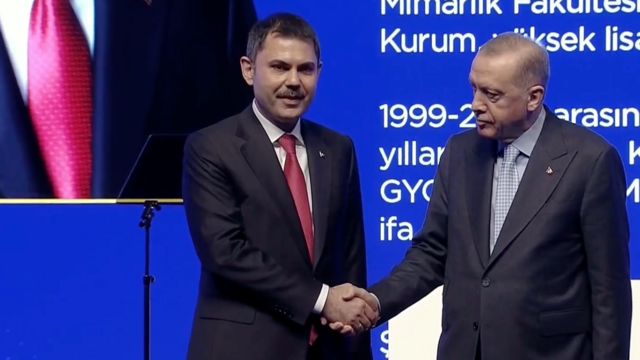 Murat Kurum ve Cumhurbaşkanı Erdoğan