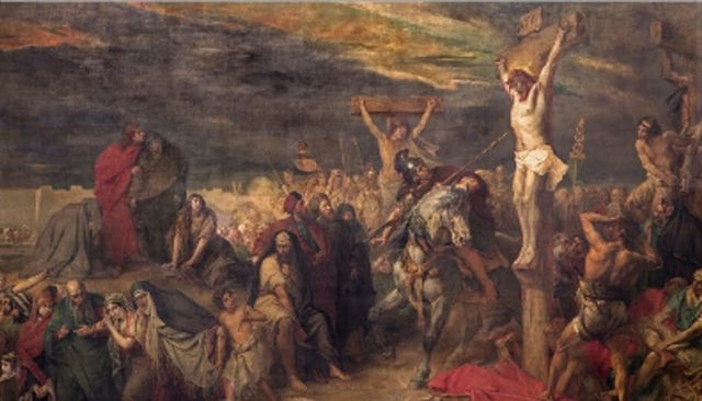 The Crucifixion, painted by Jean Francois Portaels (1886)