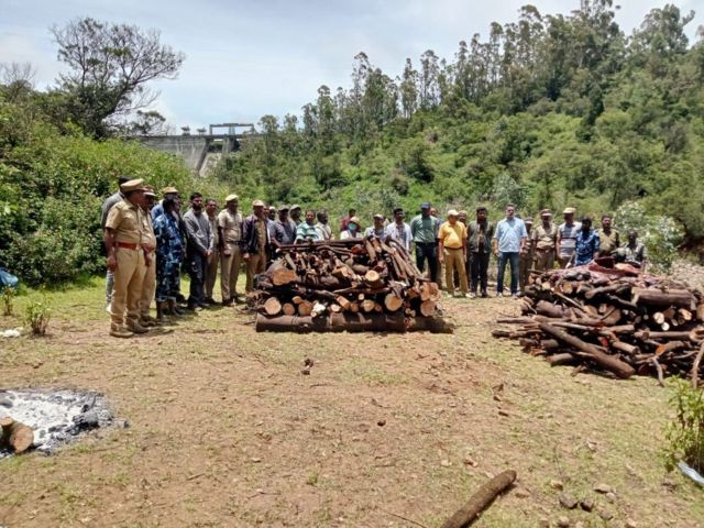 இறந்த புலிகளை எரித்த வனத்துறையினர்