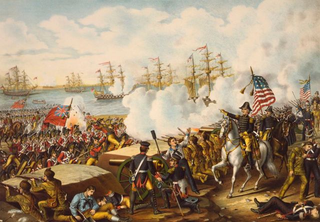 Un ilustración de la guerra de EE.UU. por Nueva Orleans