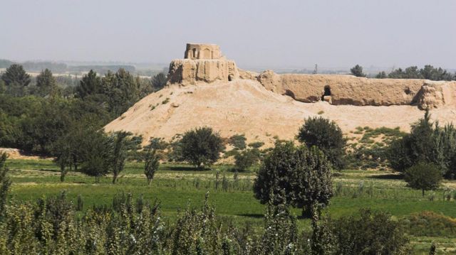 بقایای بنای بودایی