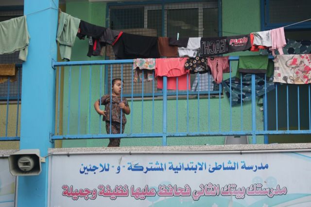 Здание школы ООН в Газе