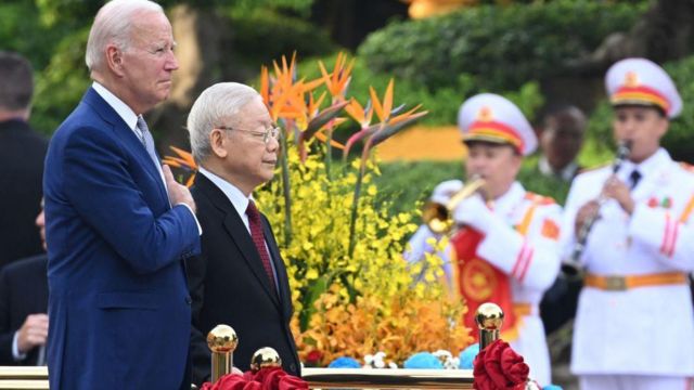 Tổng Bí thư Nguyễn Phú Trọng và Tổng thống Joe Biden