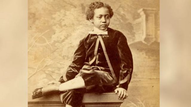 Príncipe Alemayehu em foto feita na infância dele