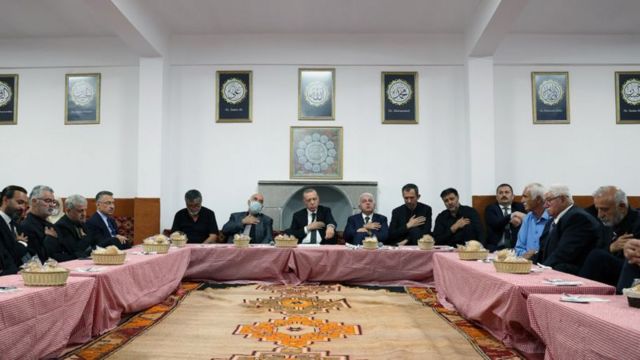Cumhurbaşkanı Erdoğan'ın Hüseyin Gazi dergahına ziyareti 