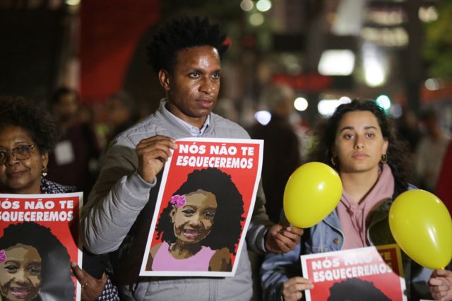 Protesto contra violência policial após morte de Ágatha em 2019