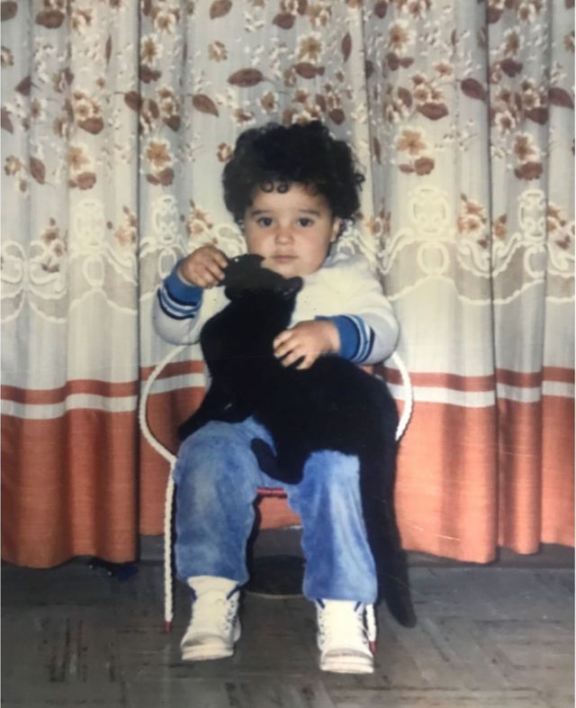 Jorge cuando tenía 4 años en Bogotá