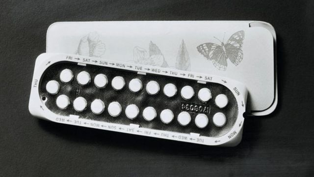 Cartela antiga de pílula anticoncepcional