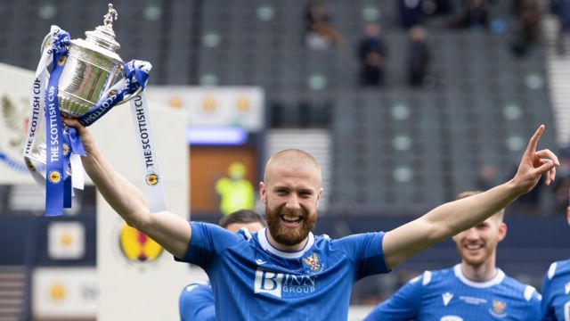 Shaun Rooney lifts Scottish Cup with St Johnstone