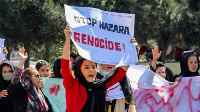 تظاهرات زنان در دشت برچی کابل