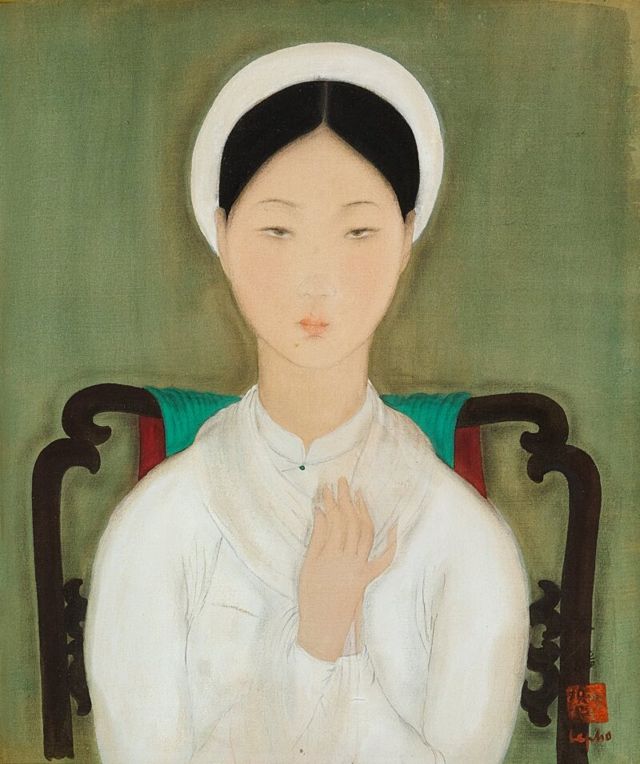 Bức tranh “Vietnamese Lady” (Việt Nam nữ sĩ) của họa sĩ Lê Phổ