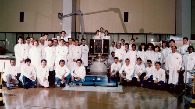 A equipe respons&aacute;vel pelo sat&eacute;lite