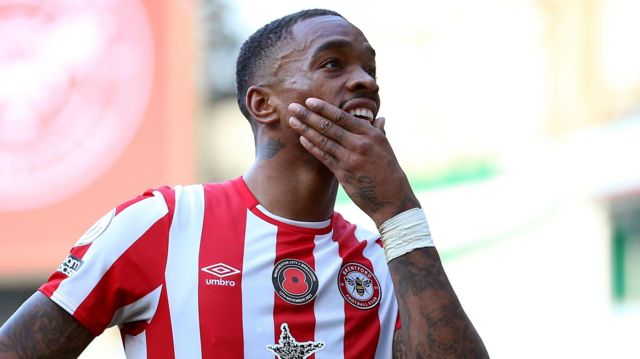 Ivan Toney in action for Brentford