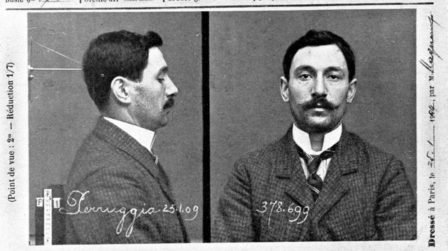 Vincenzo Peruggia cuando fue detenido