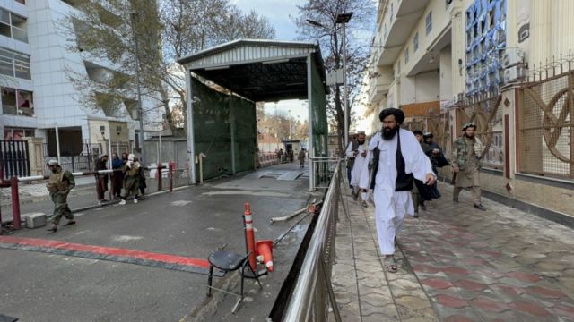 این انفجار در نزدیک ساختمان وزارت خارجه طالبان رخ داده است