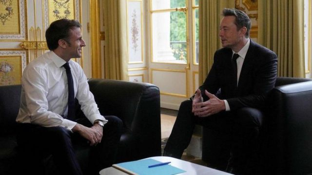 Macron ve Musk 