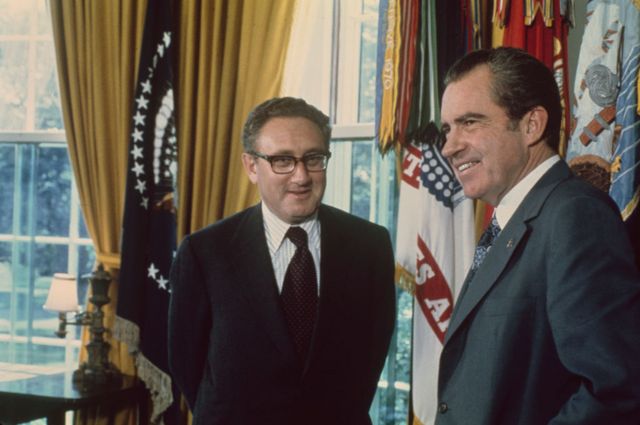 Henry Kissinger y Richard Nixon en 1972.