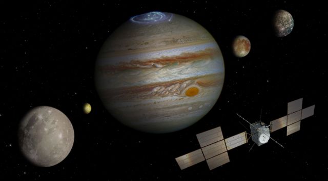 Avrupa Uzay Ajansı’nın Jüpiter seyahati çizimi