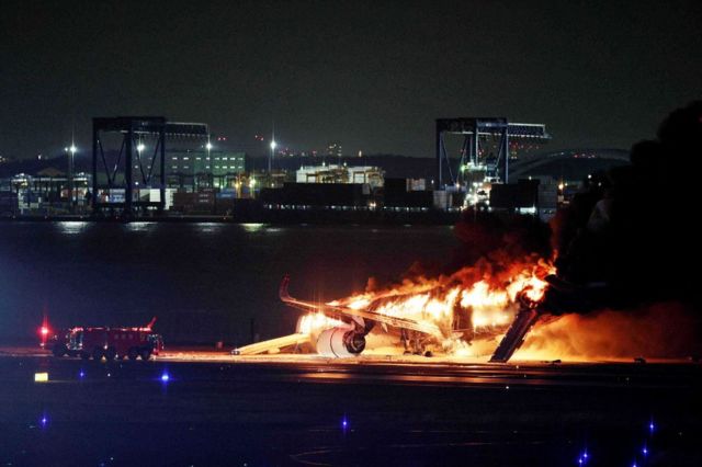 Accidente avión Japón